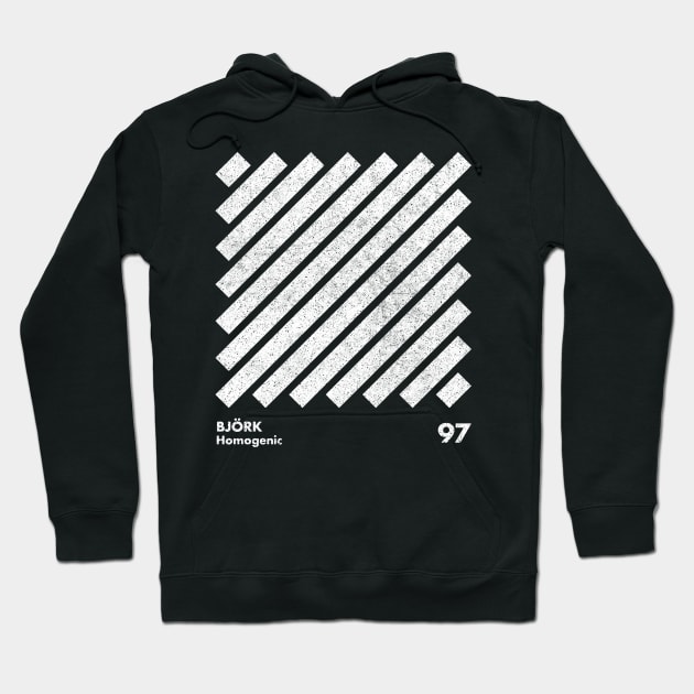 Bjork - Homogenic / Minimal Graphic Design Tribute Hoodie by saudade